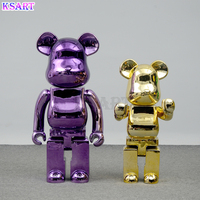 Sculpture décorative, l'intérieur est décoré de statues et d'objets artisanaux de dessins animés modernes, figurine Bear Brick grandeur nature
