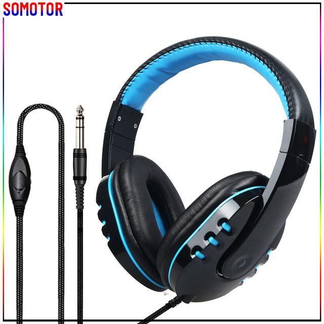 6.5mm Aux Cable Wired Headphones Special for Musical Instrument Electronic Piano with 2.5m Cord Music Monitor Headset