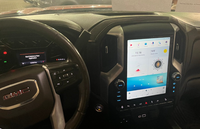 Écran de lecteur DVD radio de style Tesla de 12 pouces Snapdragon665 pour Chevrolet Silverado Sierra GMC 2019-2021 CarPlay sans fil QLED DSP