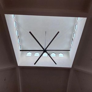 พัดลมเพดานอุตสาหกรรมขนาดใหญ่ HVLS ยอดนิยมสำหรับการระบายอากาศในฟาร์ม ช่วยเพิ่มการไหลเวียนของอากาศ ผู้ผลิตพัดลม HVLS แบบ OEM - Product Image 2