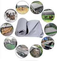 Bâche en tissu composite PP imperméable et résistante aux UV, en polyester, pour la protection des balles de foin agricoles