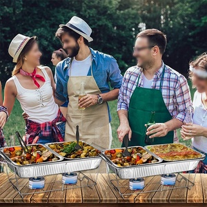 Soporte Metálico Desechable para Calentar Alimentos, Tipo Buffet, para Eventos, Fiestas y Bodas - Product Image 2