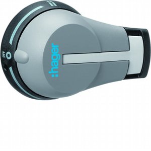 Accoppiamento per porta Hager con controllo rotativo a 2 posizioni per interruttori Hi405r e Hi406r - Product Image 1