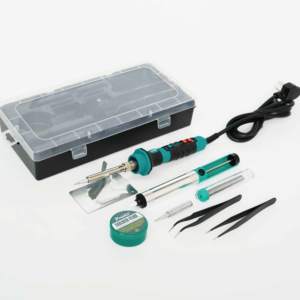 Kit de <span class=keywords><strong>fer</strong></span> à <span class=keywords><strong>souder</strong></span> à température réglable <span class=keywords><strong>PRO</strong></span>'SKIT PK-919H avec <span class=keywords><strong>fer</strong></span> à <span class=keywords><strong>souder</strong></span> professionnel de 150 W pour les tâches de soudage quotidiennes - Product Image 2
