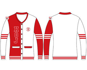 Cárdigan Acrílico Bordado para Mujer con Diseño de Heroínas de Jericó |   Suéteres de Lana Tejidos a Mano Personalizados para Mujer con Bordado Masónico HOJ - Product Image 1