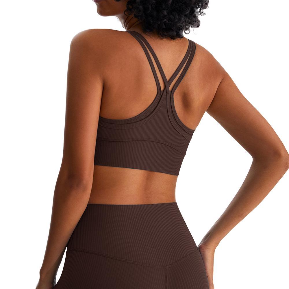 Activewear Seamless Gym Women Backless Yoga Sports Bra Top Fitness for Women Compression