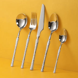 ชุดมีดสเต็กสแตนเลส 304 ทรงเพรียวบาง ข้ามพรมแดน สไตล์นอร์ดิก 5 ชิ้น ใบมีดขัดเงา ขอบตรง - Product Image 3