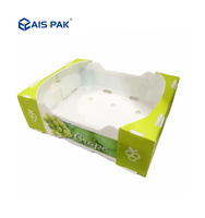Boîtes d'emballage pour légumes frais, boîtes en plastique ondulé PP, boîte à okra, boîtes d'expédition blanches à vendre