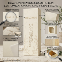Boîte rigide oblongue recyclable avec logo personnalisé, emballage cosmétique, huile essentielle, sérum capillaire, papier couché, pelliculage mat quadricolore