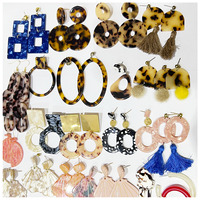 2023 nouvelle boucle d'oreille en résine acrylique d'acétate de coquille de tortue assortie à la mode pour femme bijoux de mode en gros usine boucle d'oreille personnalisée