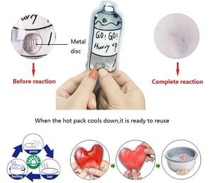Klik Paket Panas Hangat Paket Gel Panas Kepingan Salju Dapat Digunakan Kembali Instan Panas Gel Tangan Hangat - Product Image 6