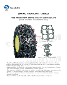 Хорошая цена, Китай, производитель Hidea, подъемное оборудование с фиксированным кольцом, 2-рядные лесные цепи - Product Image 6
