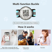 Collier étanche silencieux pour animaux AirTag réglable pour chien chat suivi GPS avec support OEM Logo personnalisé collier de luxe pour chien