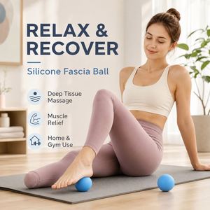 Ballon de massage en silicone personnalisé avec logo OEM, ballon de yoga, ballon de fitness, ballon de relaxation musculaire, ballon de lacrosse pour cadeau promotionnel - Product Image 2