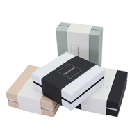 Boîte cadeau en papier personnalisée de luxe avec logo, emballage cosmétique, boîte cadeau en carton blanc