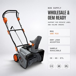 Souffleuse à neige sans fil 40 V au lithium avec éclairage de travail LED pour le déneigement domestique - Product Image 4