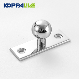 Koppalive Chrome tủ bếp knobs đồng thau rắn tủ quần áo ngăn kéo xử lý Tủ kéo và núm với backplates - Product Image 1