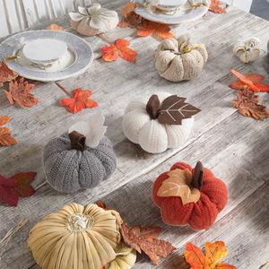 Decorazioni Festive a Forma di Zucca Arancione, Ornamenti Sospesi per Feste, Piccola Zucca in Tessuto per la Festa della Raccolta e il Ringraziamento - Product Image 2
