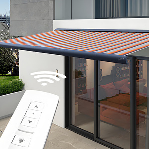 Auvent latéral rétractable automatique de pare-soleil d'extérieur/auvent roulant en aluminium auvent de porte Auvent - Product Image 4
