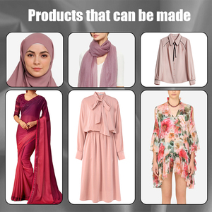 Fabrik Großhandel Krepp Chiffon Stoff Kostenlose Probe Shirt Stoff Premium Pearl Chiffon Stoff - Product Image 5