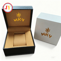 Boîtes à montres de luxe au design unique et spécial, en cuir PU de haute qualité, avec doublure en velours, personnalisation du logo doré, étuis pour montres-bracelets