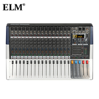 Console de mixage audio KV160 350W 16 canaux, console active en métal, mixage avec 99 effets DSP, interface USB, son
