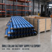 Collier de forage en acier allié API 7-1 AISI 4145H haute résistance, lisse, pour plateformes de forage pétrolier BHA, vente en gros directe usine
