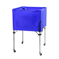 Chariot de stockage de balles de sport pliable léger panier de ballon de football de volley-ball de basket-ball avec roues