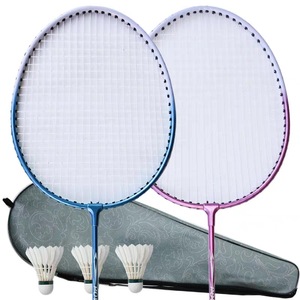 Racchetta da Badminton racchetta da Badminton Train Tacket Logo personalizzato Full Carbon fibra di grafite durevole di alta qualità 5u 80g rosa viola - Product Image 3
