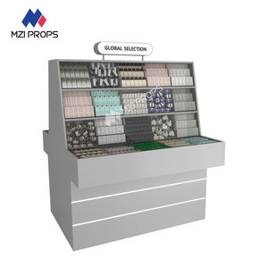 GDR07-XY-D07 Showcase cho hiển thị thương mại grey Gỗ Đứng với sắt Nước Hoa Cửa Hàng hiển thị bảng cho vẻ đẹp cửa hàng phù hợp - Product Image 1