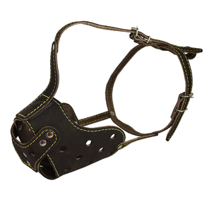 leather cat muzzle