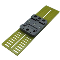 Plaque adaptatrice rail DIN 35 mm, pince de fixation rapide et facile, crochet à ressort, panneau isolant en plastique noir, OEM