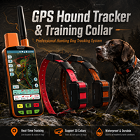 Collier anti-choc GPS Eseek : Cartes topographiques sur le dispositif + Stimulation à 10 niveaux -- 1 télécommande et 2 colliers