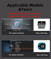 Système de Navigation GPS Radio Auto Android 14 de 10,25" pour BMW X3 E83 2004-2010 avec Écran Android Stéréo Audio Multimédia et Carplay