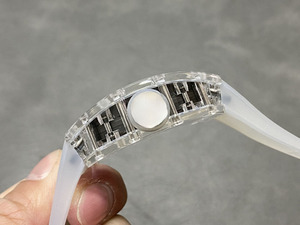 Relojes de Cuarzo de la Serie G con Pantalla LED Analógica, Deportivos, de Lujo, con Correa de Goma Miyota y Fibra de Carbono, Longitud de la Correa de 21 cm, Grosor de la Caja de 5 mm - Product Image 2