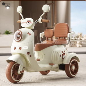 รถมอเตอร์ไซค์ไฟฟ้าสำหรับเด็ก รถสามล้อ ชาร์จไฟได้ พร้อมรีโมทคอนโทรล ของเล่นสำหรับเด็กอายุ 1-3 ปี - Product Image 3