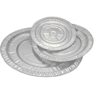 Runde Aluminiumfolie-Meeresfrüchteform Einweg-Kreisförmige Schale zum Dämpfen, Grillen und Braten von Schalentieren für Restaurant-Catering
