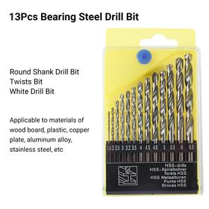 ชุดดอกสว่านเจาะเหล็กแบบแข็ง13ชิ้นทำจากสเตนเลสสตีลพร้อมกล่องเก็บของดอกสว่านเหล็กแบริ่งพรีเมี่ยมสำหรับการเจาะที่มีประสิทธิภาพ - Product Image 5