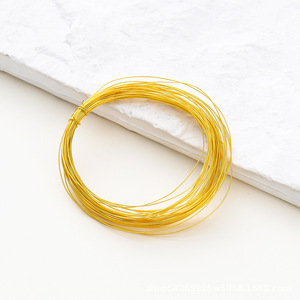 <span class=keywords><strong>Fil</strong></span> de cuivre couleur or 18 carats pour la fabrication de bijoux, <span class=keywords><strong>fil</strong></span> de perlage semi-flexible pour le bricolage, <span class=keywords><strong>fil</strong></span> de perlage pour perles, <span class=keywords><strong>fil</strong></span> artisanal - Product Image 6
