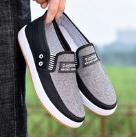 Nouvelles chaussures en toile pour hommes, basses, décontractées, respirantes et confortables, taille unique