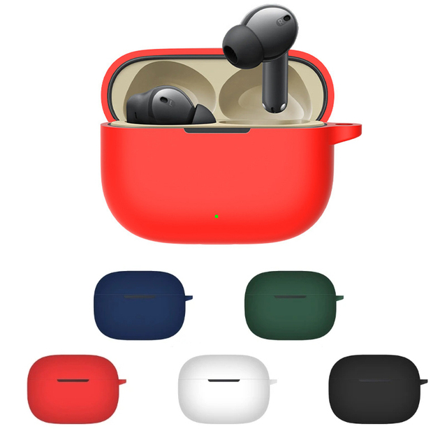 Wireless Headset Protection Headphone Protective Cover Earphone Silicone Case for Realme Buds T300 Hook