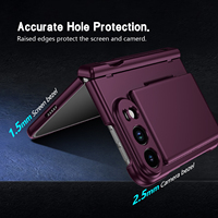 Étui de téléphone pour iPhone Duo avec protection d'écran intégrée, porte-cartes, emplacement pour stylo, protection de la charnière, SG054