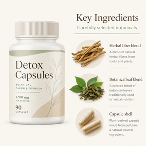 Capsules Détox Compléments Alimentaires Antioxydants Biologiques Végétaliens Adultes 90 Capsules Sans Gluten Riches en Vitamines Sélénium Chlorelle - Product Image 3