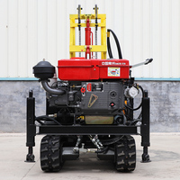 Mini plate-forme de forage de puits d'eau portable personnalisable directe d'usine efficace avec composants de noyau de pompe et de moteur