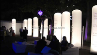 Colonne lumineuse gonflable publicitaire LED RGB à changement de couleur personnalisé pour événements en extérieur