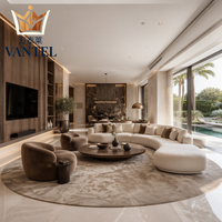 Meubles complets pour toute la maison Vantel pour villa, salon moderne, canapé, table basse, projet clé en main personnalisé