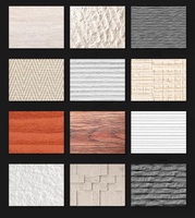 Mosaïque en travertin ultra-mince, flexible et pliable, en pierre naturelle, pour revêtement de façade sur surfaces courbes