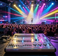 Mini Pearl 1024 DMX Controller DJ Console pour les événements sur scène Disco Bar avec télécommande de solutions d'éclairage LED