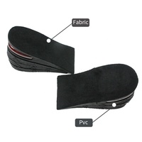 Demi-coussin d'air réglable chaussures stimulantes ascenseurs produits 3 couches 6cm Absorption des chocs talon ascenseur hauteur augmentant semelles intérieures