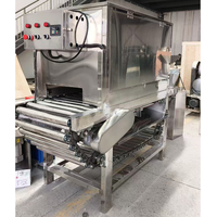 Industrielle automatische Luftkompressor-Motor-Kettengetriebeteuchmaschine für trockenen Knoblauch, lebensmittelechter Edelstahl für elektrische Anwendungen